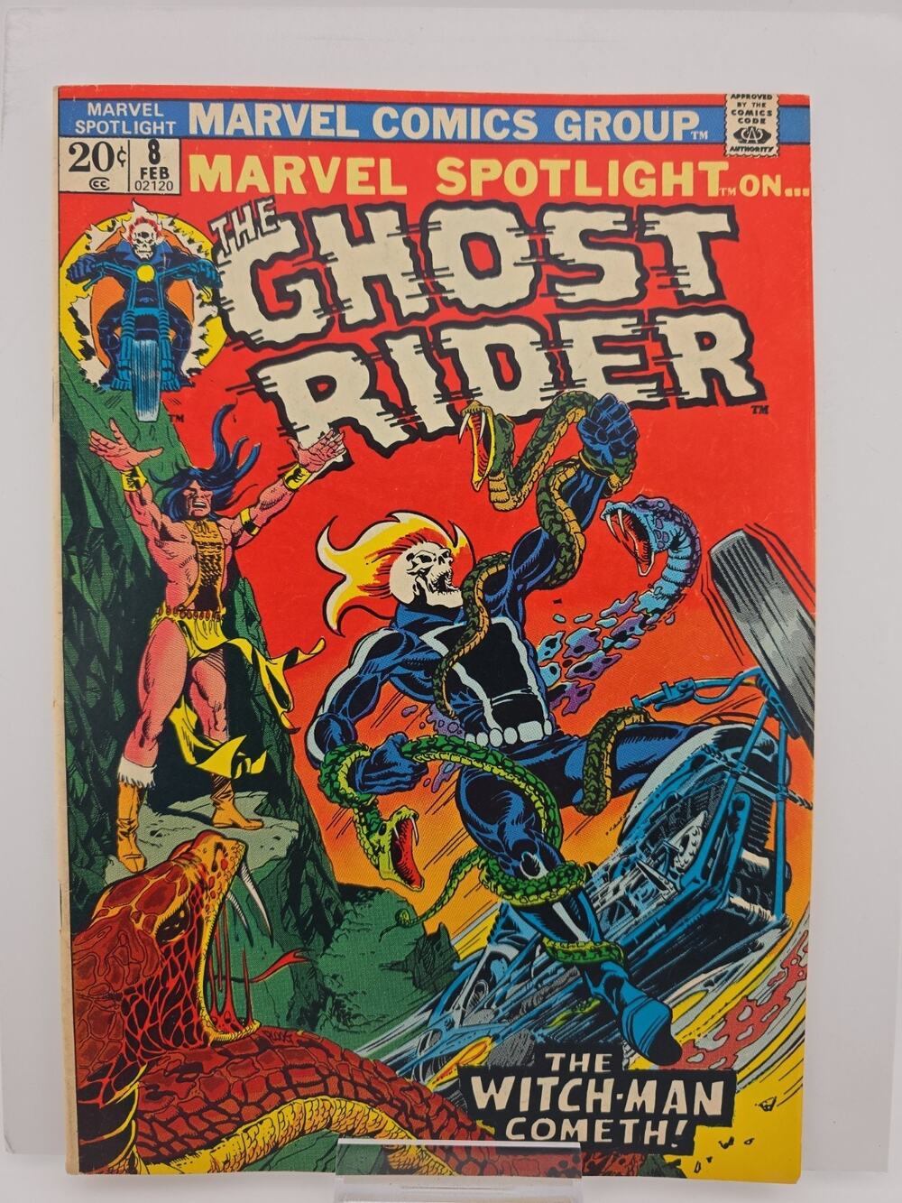 MARVEL SPOTLIGHT #8 (1973) - 1ST APP SNAKE DANCE - GHOST RIDER!